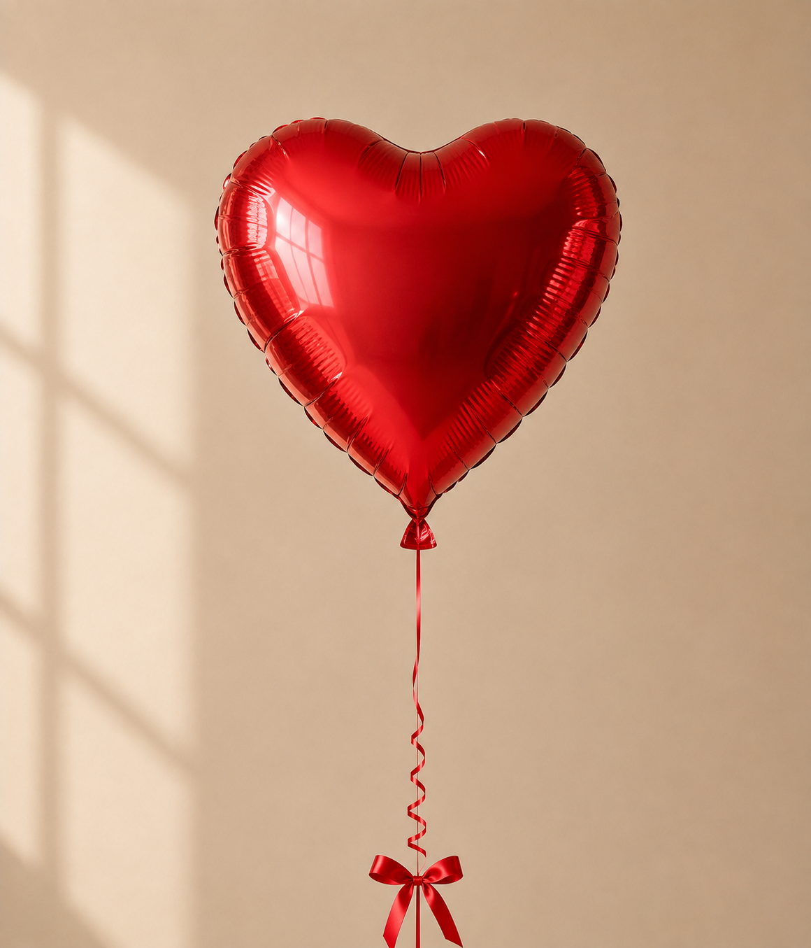 Red Heart Foil Balloon