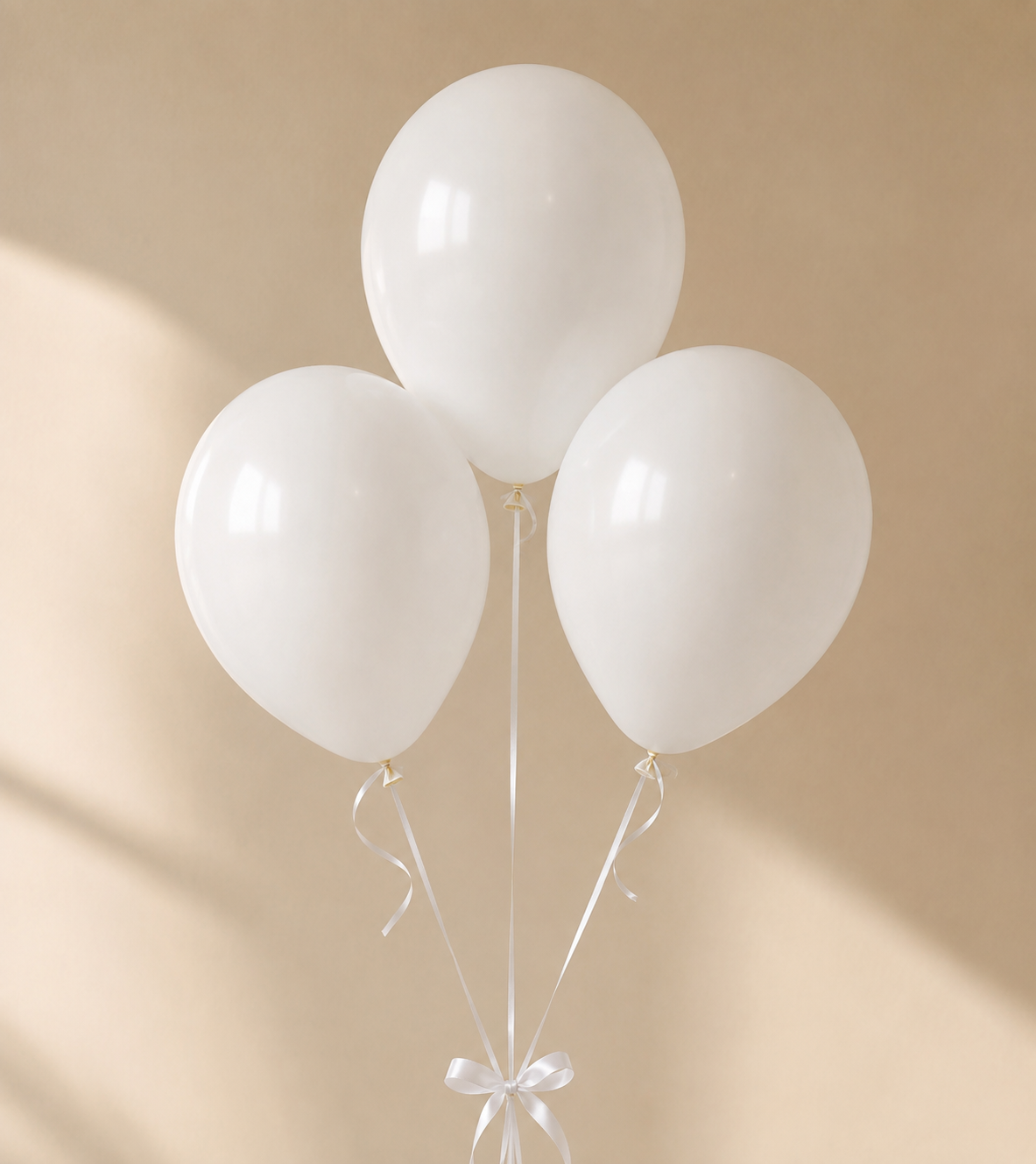 Set of 3 Balloons - White