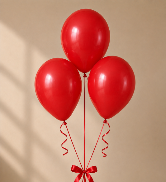 Set of 3 Balloons - Red