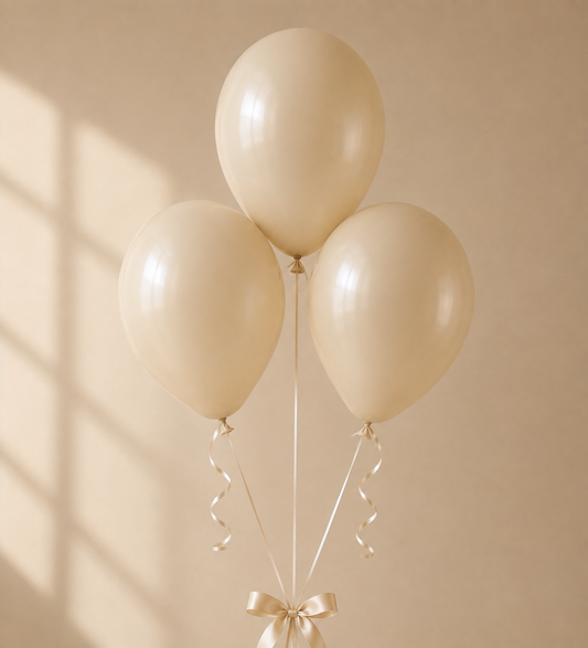 Set of 3 Balloons - Beige
