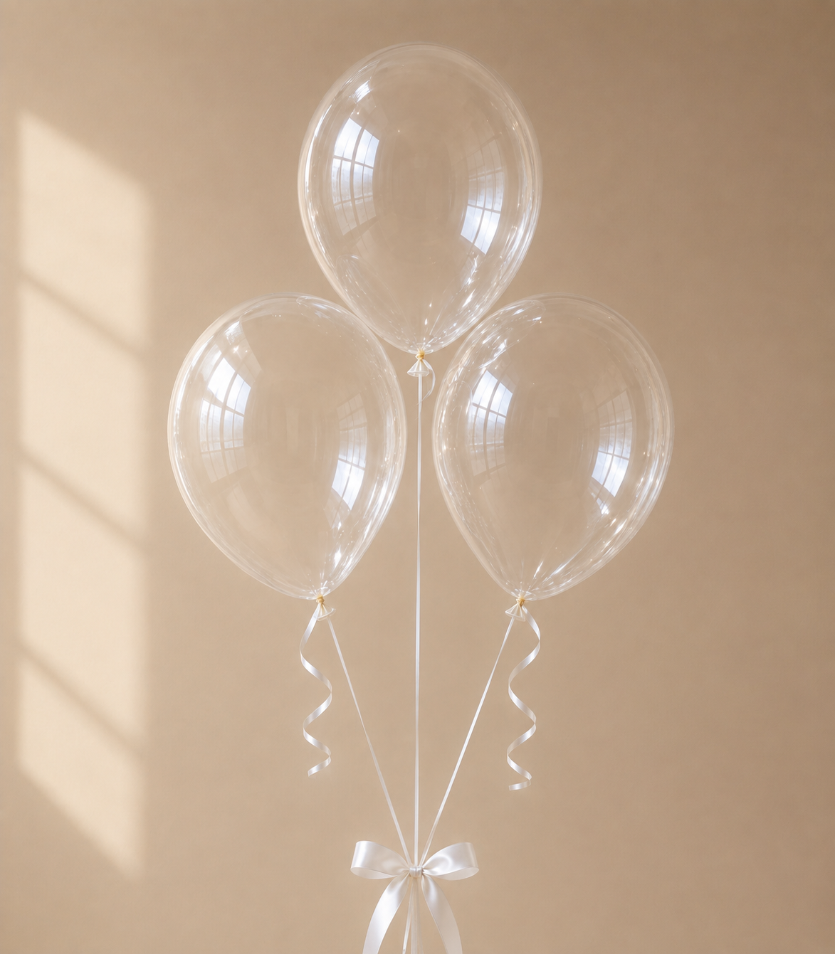Set of 3 Balloons - Clear
