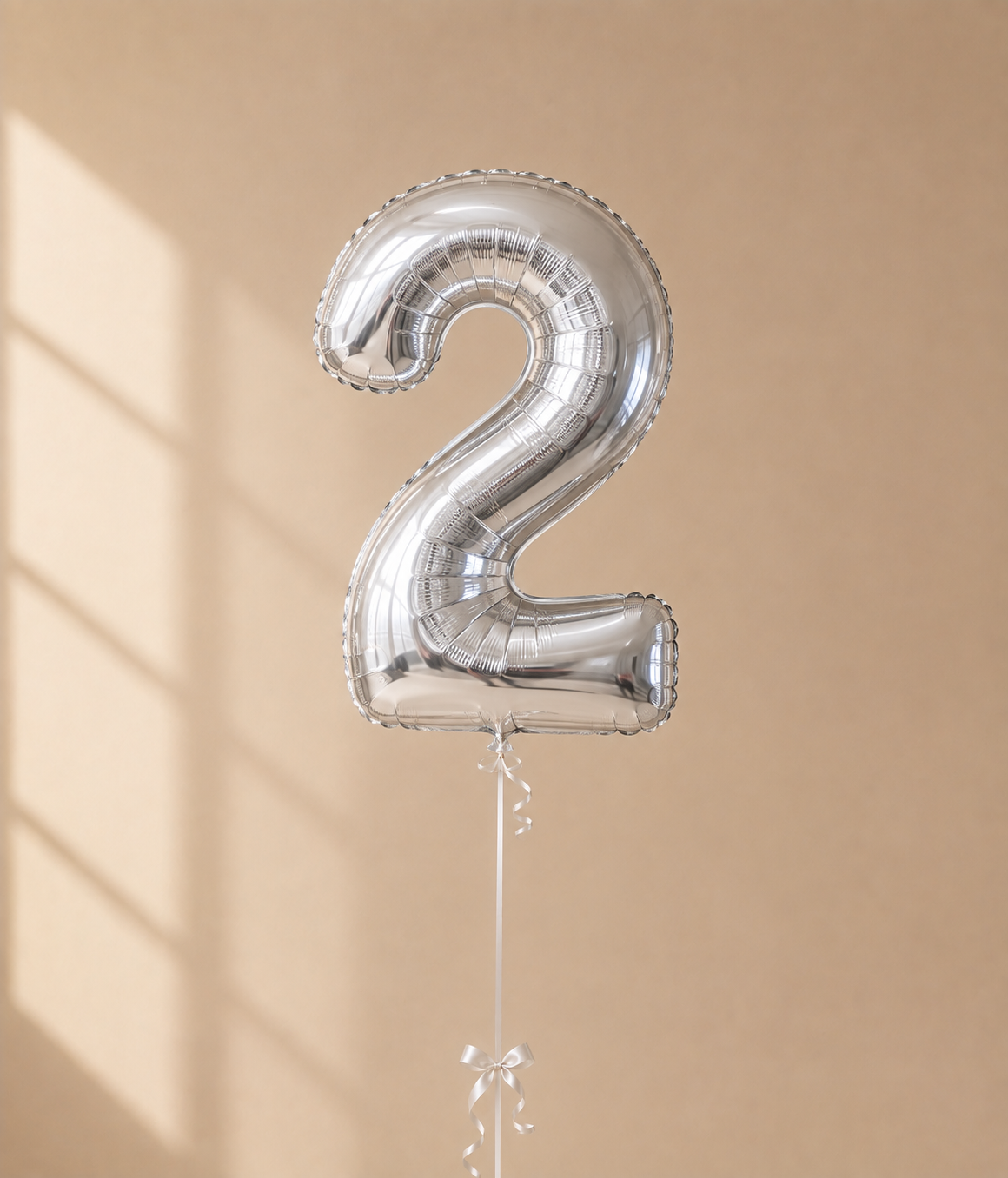 Silver Number Foil Balloon – Any Number