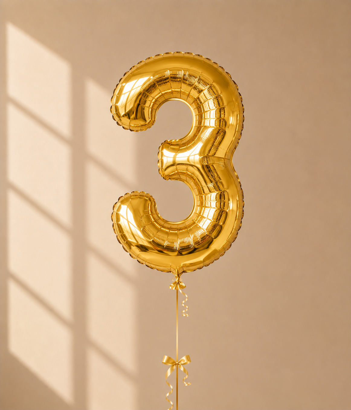 Gold Number Foil Balloon – Any Number