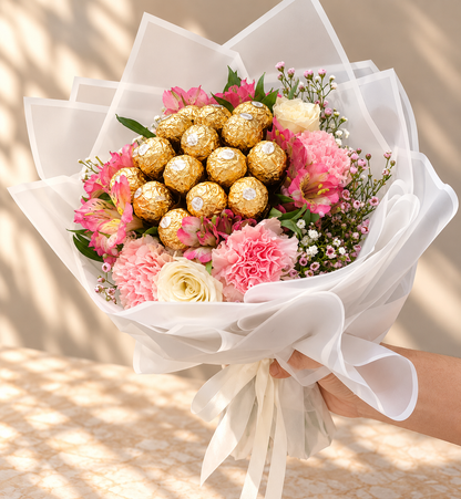 Sweet Bloom™ – Chocolate & Flower Bouquet